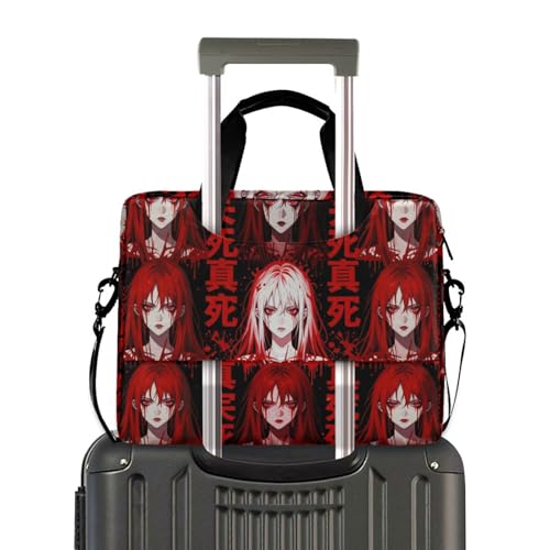 Funda para portátil con asa y correa 15.6 pulg roja miniatura 4