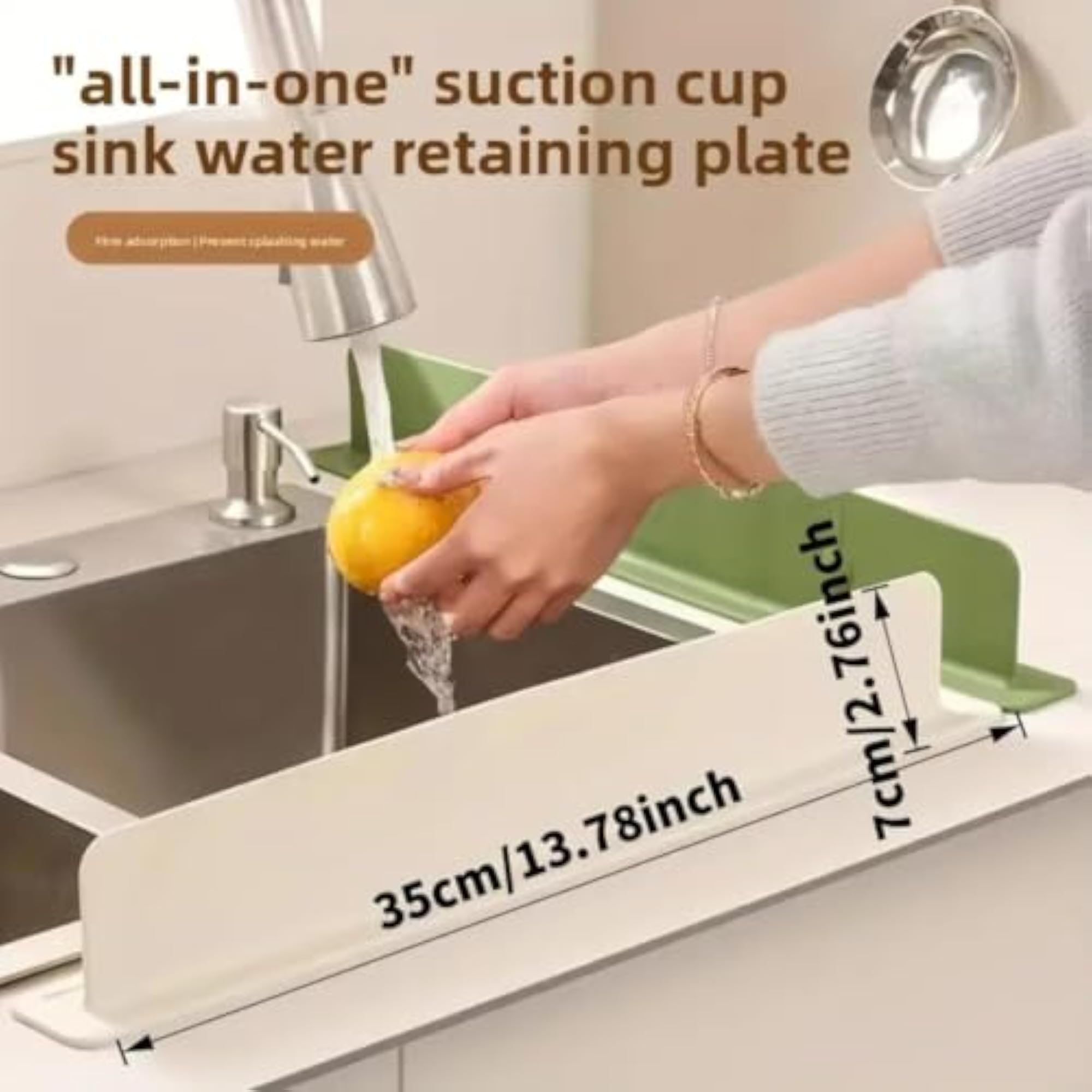 2PCS Silicone Sink Splash Guard
