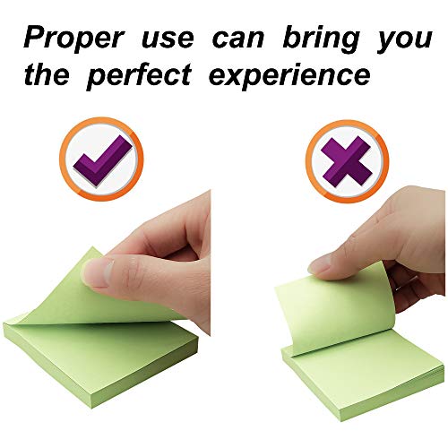 Sticky Notes 3X3, Self-Stick Notes, 36 Pads, 100 Sheets/Pad, Assorted Colors Stickies, Easy To Post Notes For Study, Works, Daily Life (36) #TOP2