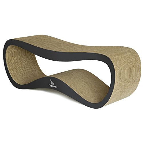 MyKotty Rascador para Gatos LUI Dimensiones 71x25x25 cm Carton Color Negro 3083