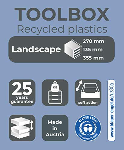 Toolbox mini caisson 3 tiroirs Exacompta contre le désordre des fournitures - 5