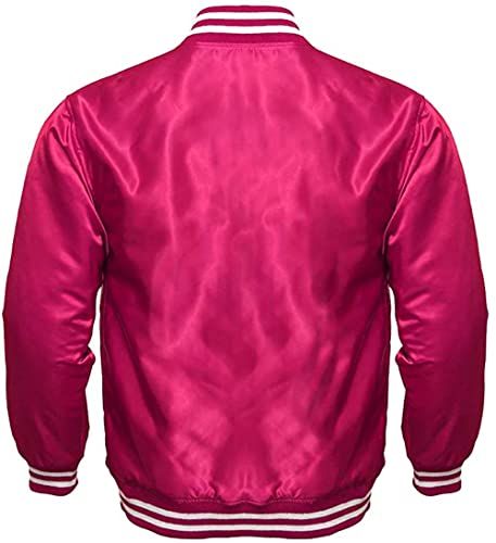 Varsity Jacket Letterman Baseball Jacket Bomber Jacket SATIN Fabric available in 10 Colors options2