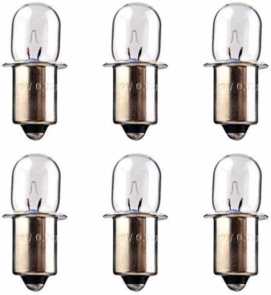 (6) 12 for Volt Xenon Flashlight Bulb for Hitachi Work Light