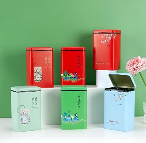 BANAN Tea Storage Container Tea Tin Japanese Style Tea Storage Jar for Tea Coffee Candy Chocolate Sugar Spices 7 Styles Choose tin cans with lids for cookies
