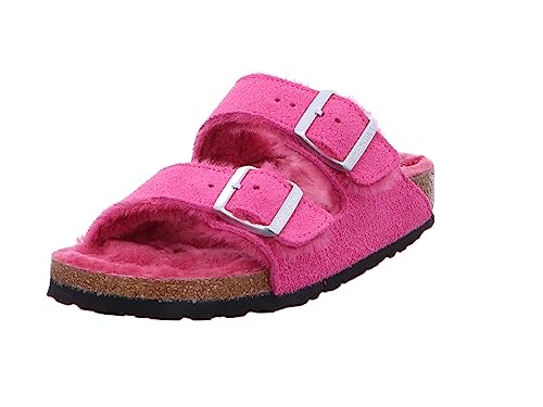 BIRKENSTOCK Arizona Shearling : sandales doubles brides fourrées en liège et mouton