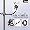 NEEWER BASICS Magnetic Phone Holder for Mic Stand with Flexible Tube, Magnet Adjustable Boom Pole Arm Mount Compatible with iPhone Android Samsung for Microphone Music Guitar Audio Recording, MS040 #1