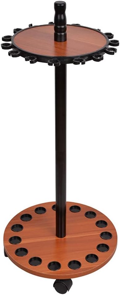 Board Fishing Rod Round 15 Fishing Rod Storage Rack for Boat Display Rod Holder Support with Universal Wheels Tackle