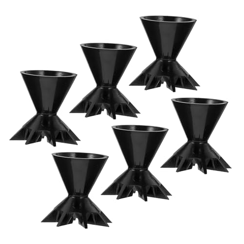 ERINGOGO Silicone Painting Cups Lids 6pcs Reusable Funnel Cups for Pouring Paint Supplies