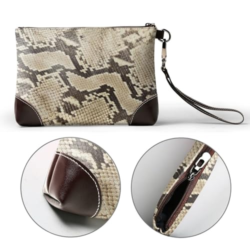 【新品未使用】ヘビ革 クラッチバッグ スネークパターン NBKING] クラッチバッグ ヘビ柄 蛇紋 セカンドバッグ おしゃれ 手持ち