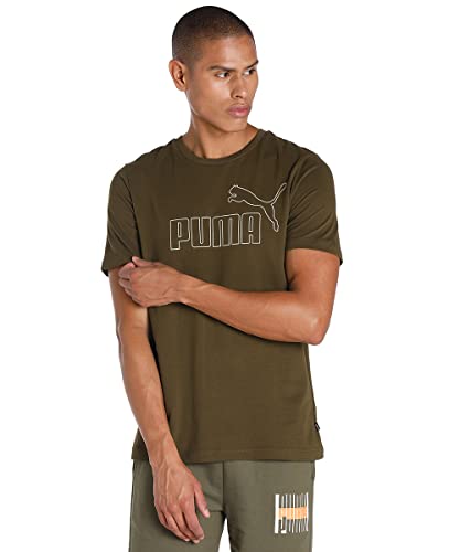 Image of Puma Men Cotton Solid Regular Fit Tees
