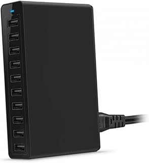 MUSISALY Carregadores USB Carregador De Parede 10 Carregadores De Parede Carregadores De Celular Estações De Carregamento De Celular Carregador De Parede USB De 10 Portas Organizador De