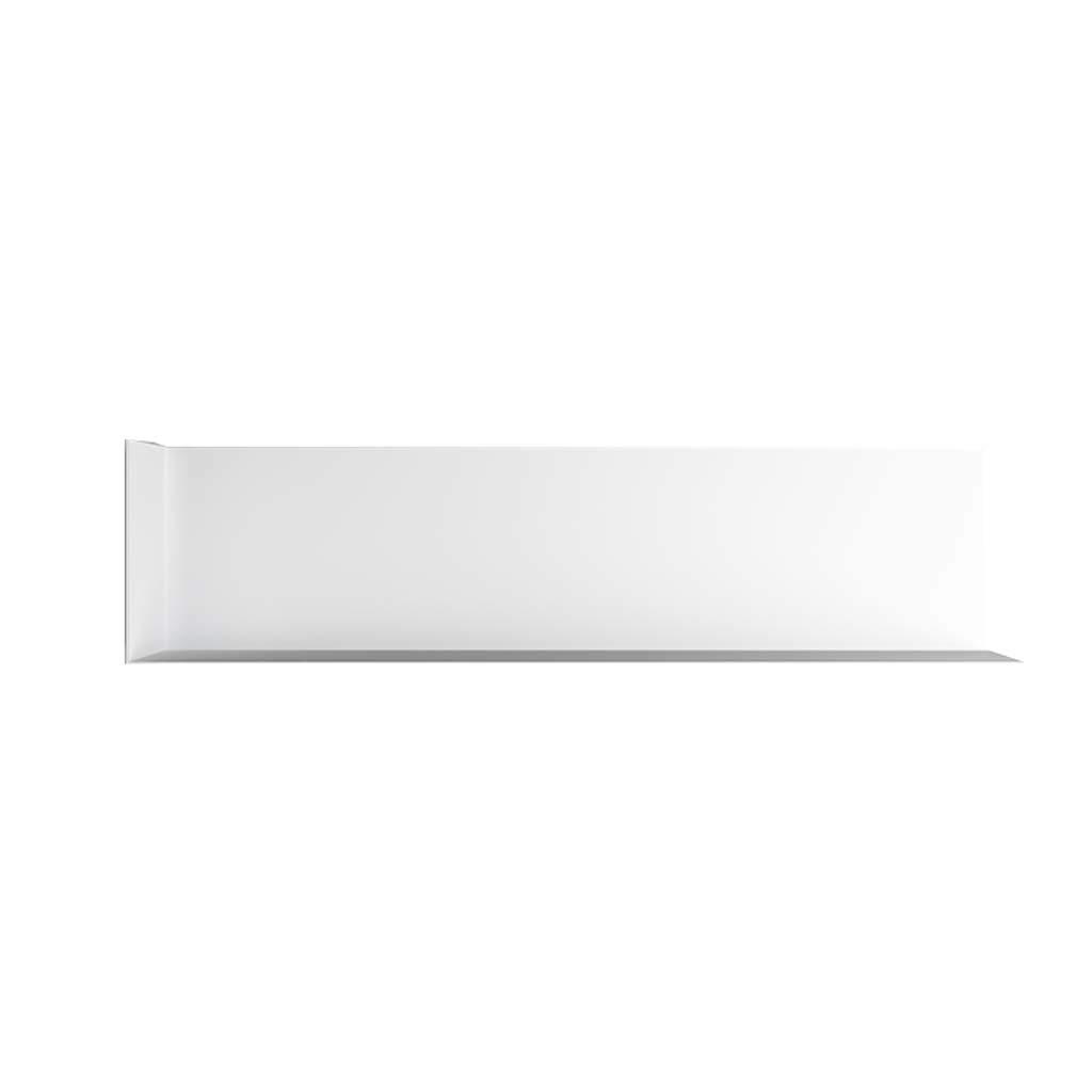 Étagère flottante en L en métal blanc, design minimaliste et robuste de 60 cm