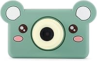 kiimento Mikayo The Bear Kids Camera Model C - BPA-Free Silicone Toy Camcorder, 24MP Photos, 1080P Video, 32GB Card for Ages 4+ Boys Girls