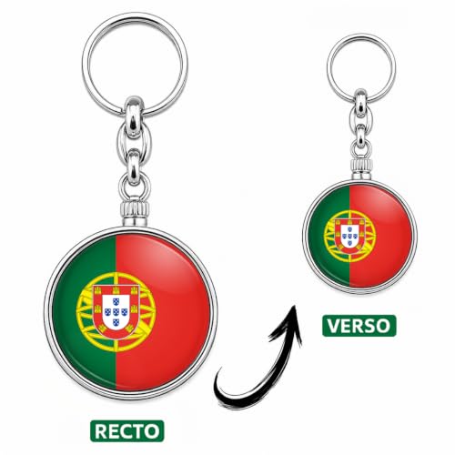 BADGMANIA Porte-clés Métal Drapeau Portugal Officiel – Emblème Portugais Fierté Lusitane – Cadeau Portugais Racines – Porte-clés Souvenir Fado – Logo 33 mm 2 Faces – Fabriqué en France – vue 5