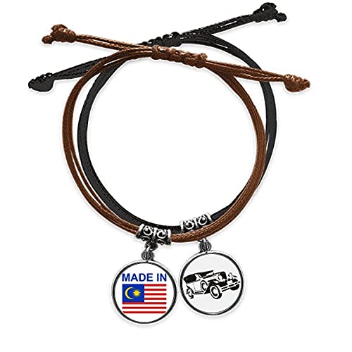Bracelet corde main pays de l'amour malaisie pour lier les cœurs