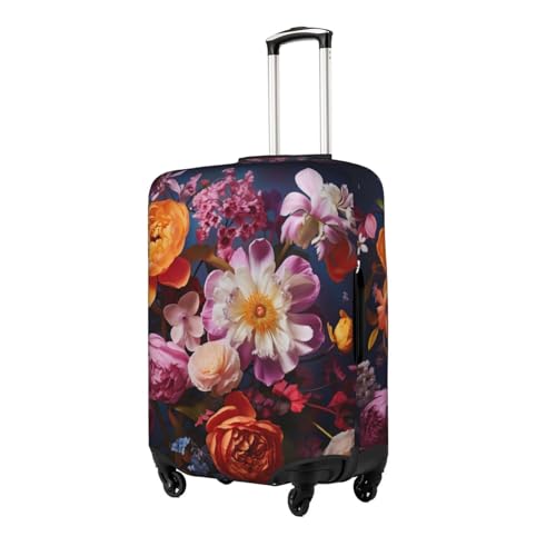 Beautiful Flowers 2 Tsa Approved Luggage Cover For 18-32 Inch Suitcases Scratch-Resistant Stretch Luggage Cover2