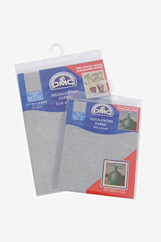 DMC DC28M-3024 Marble Aida Needlework Fabric, 20 by 30-Inch, Mountain Sage, 14 Count