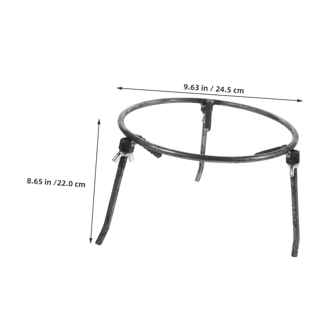 Treppiede da Campeggio per Cucinare, Supporto Pentola Nero