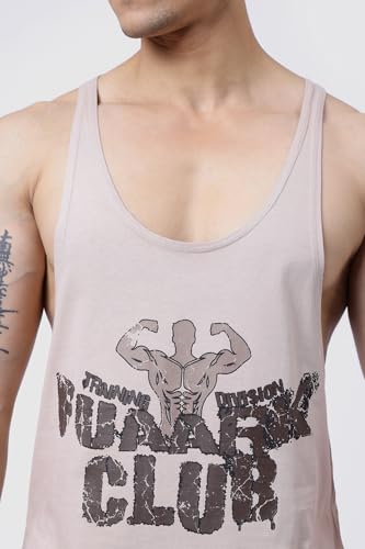 Image of FUAARK Men's Super Combed Cotton Tank Tops Gym Bodybuilding Vest Fitness Workout Sleeveless Stringers