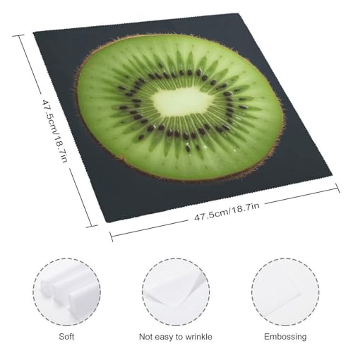 Servilletas de Tela Kiwi Slice Set x2 Floral Cuadradas miniatura 2