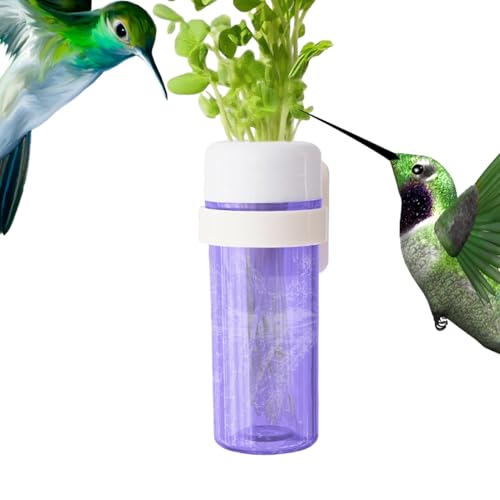 オウム用野菜ホルダー, 給水機能付きセキセイインコ野菜ホルダー ケージ設置, 簡単取付ペット鳥用フードジャー セキセイインコ フィンチ オカメインコなどに最適