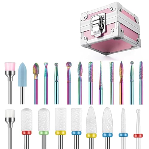 Depvko 21Pcs Nail Drill Bits Set