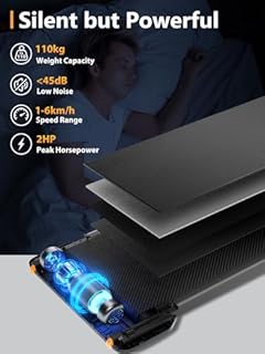 WalkingPad Under Desk Treadmill, Walking Pad Foldable for Home Office 6Km/h, Compact Treadmill for Small Spaces with Remote Control & App