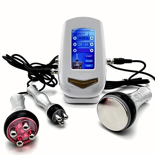 Body Machine Multifunction High Frequency Facial Machine Home Use Spa Skin Care with 3 Massage Heads Used Professional Vibration Massager Machine for Face, Arm, Waist, Belly, Leg, Hip
