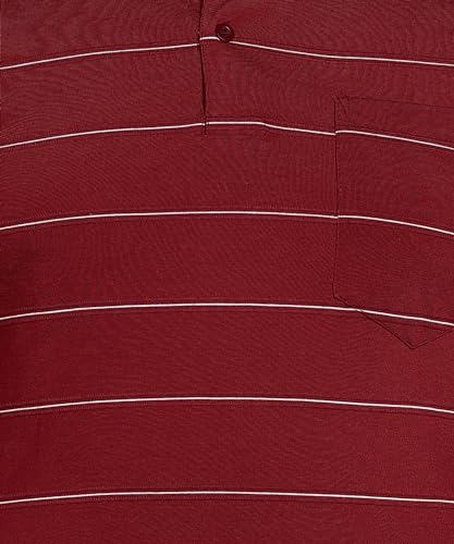 Image of INKKR Half Plus Size Men's Regular Fit Striped Tshirt