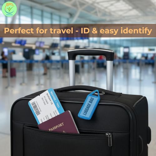 Image of Plastic Multicolor Assorted Keychain with Two Side ID Label and Split Ring