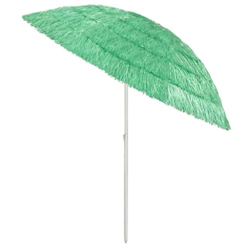 Sombrilla de playa estilo Hawái CLSDRZC de 240cm regulable para terraza 2