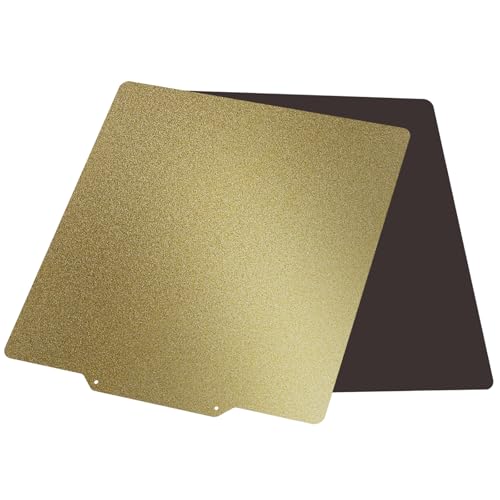 TIOPY PEI Plateau de Construction en Acier 310x310 mm,Flexible avec Adhésif Double Face PEI et Fond Magnétique pour Artillery SW-X1/X2,CR-10,CR-10S/pro,CR-10 V2,V3,Tevo Tornado,Nereus,Anet A8 Plus