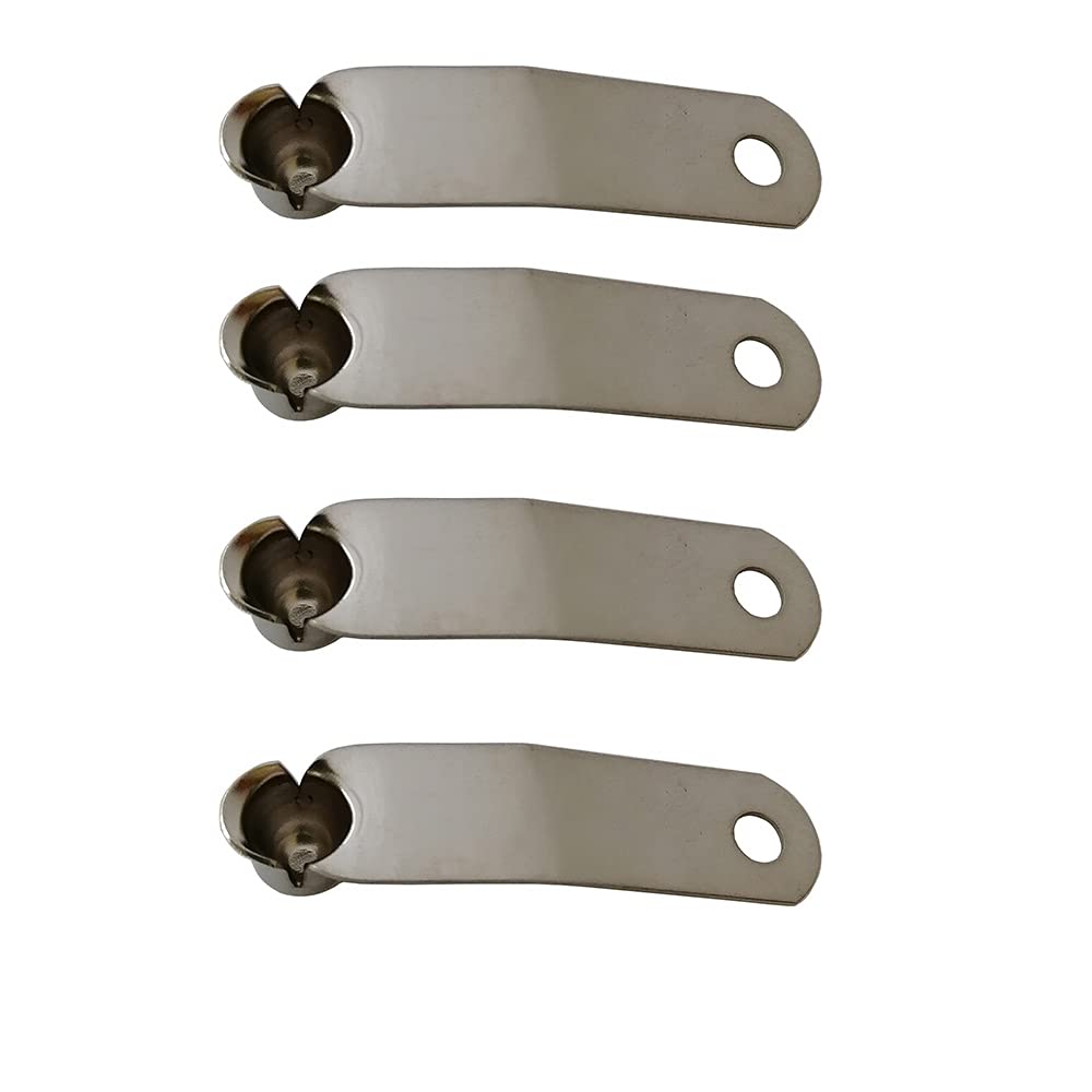 UP100 5 Pieces 6.3mm / 6.4mm Telescopic Tube Positioning Spring Button for Flat Tube Tent Pole Clips Awning Telscopic Tube Camping & Caravan & Chair Tube Lock (Button Diameter 6.3mm)