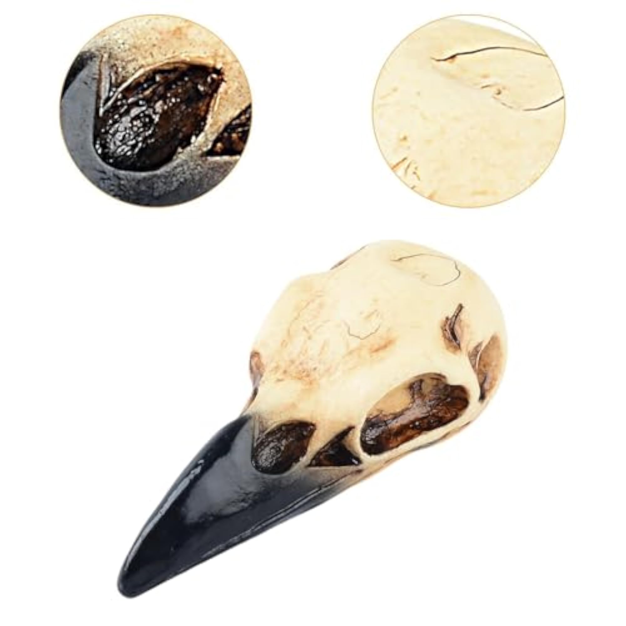 Halloween Raven Skull Decor Necklace, Spooky Accessory