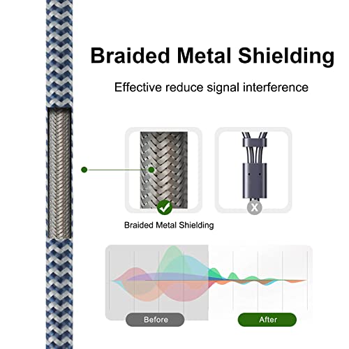 Impeto Subwoofer Cable 6N Occ Digital Audio Coaxial Cable Dual Shielded Cord, Single Crystal Copper 24K Gold Plated Connector Rca To Rca Stereo Cable，16.4Feet/5M Imp-2202 #TOP3