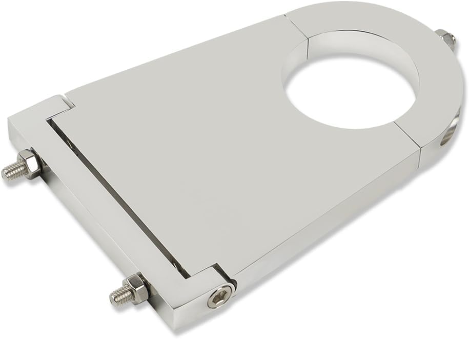 Universal Swivel Floor Mount and 4.5" Column Drop Aluminum Polished for 2" Steering Column