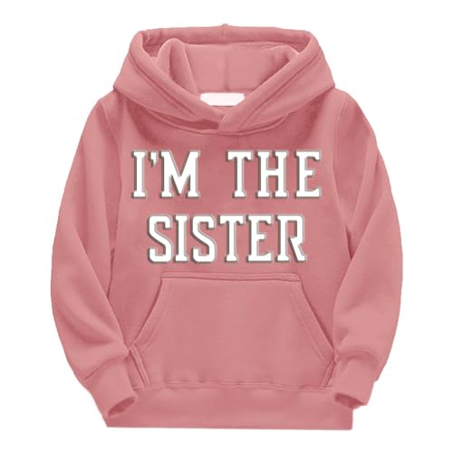 Kids Girls Boys Cotton Long Sleeve Hoodie Unisex Letter Print Athletic Pullover Comfy Breathable Tops Tees Clothes4