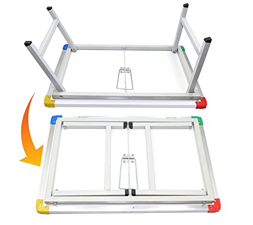 Image of Multi-Purpose Folding White-Study Table /Learning Table /Writing Table /Marker Table /Bad Table for Kids, Office, Home