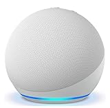 Echo Dot 5ª Geração Smart Speaker, Alexa, Bluetooth, Compatível com Amazon Music, Spotify, Apple Music e Deezer, BRANCA