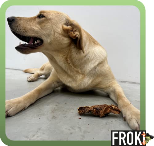 FROKI Premium Welpensticks vom Rinder-Euter für große & kleine Hunde 500g | 100% Rind | 100% Natürlich | Futter-Snack | Hunde-Leckerlis | Natur-Kausnack | Zahnpflege | ohne Zusatzstoffe