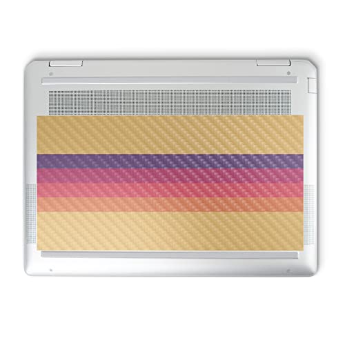 Image of MightySkins Carbon Fiber Skin Compatible with HP Spectre x360 14 inch (2022) Full Wrap Kit - Mellow Stripes | Protective Durable Textured Carbon Fiber Finish | Easy to Apply | Made in The USA