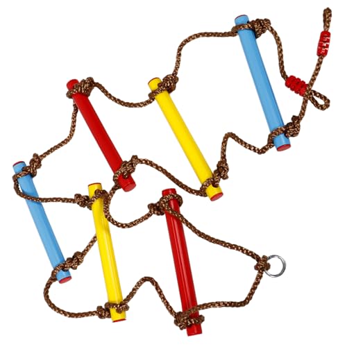 GOOHOCHY Échelle de Corde Réglable pour Garçon Fille Escalade et pour Activités Intérieures et Extérieures PE Ajustable