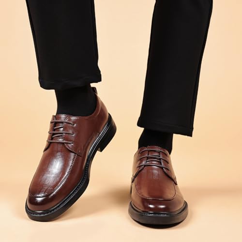 Men's Dress Shoes Casual Oxford Lace-up Fashion Business Formal Shoes4