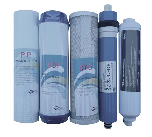 Image of 5-Stage RO Replacement Filter Kit 75 GPD Membrane Set NSF (DIY)