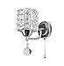 Produktbild LED Wandleuchte Innen Kristall - Wandlampen Lampe E27 Lampenschirm zum Haus Bar Restaurants Café Büro(Keine Glühbirne) Silber