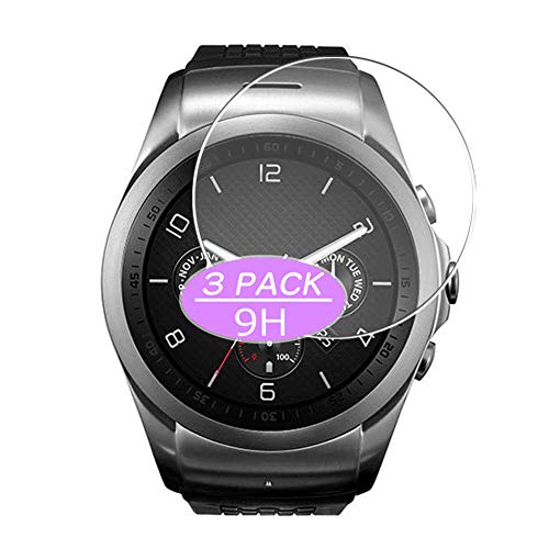 [3 Pack] Synvy Tempered Glass Screen Protector, Compatible with LG Watch Urbane 2 Smartwatch Hybrid Watch 9H Film Protectors