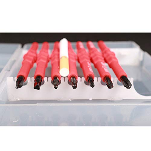 Conjunto de 7 chaves de fenda Yardwe com chave de fenda cruzada e chave de fenda de aço magnético