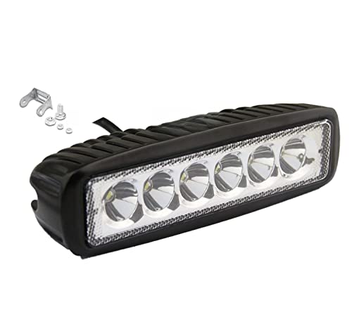 Image of Kozdiko 6 LED Fog Light /Work Light Bar Spot Beam Light White Light Set of 1 Pc for Hero Splendor Pro Classic