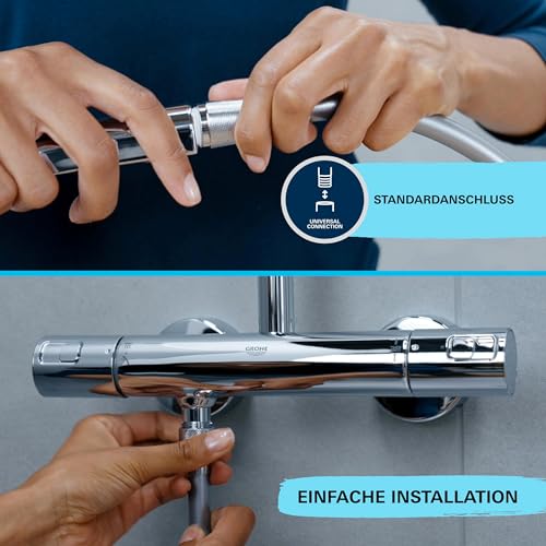 GROHE Vitalio Comfort 110, Handbrause mit 2 Strahlarten, 6l/min – Ansicht 5