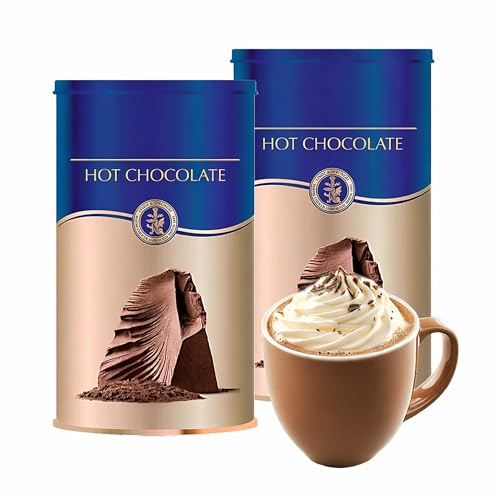 Hot Chocolate Drink Bundle - Pack of 2 x 300g Make Your Own Rich Velvet Hot Chocolate. Great for Christmas Stocking Fillers Camping Birthday Gifts for Women with Topline Card